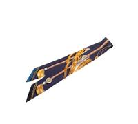 Hermès Vintage, Femme, Pre-owned, Bleu, Taille: ONE Size Pre-owned Cavalcades Twilly Scarf
