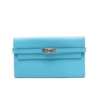 Hermès Vintage, Femme, Pre-owned, Bleu, Taille: ONE Size Pre-owned Kelly Long Wallet