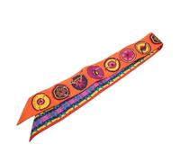 Hermès Vintage, Femme, Pre-owned, Orange, Taille: ONE Size Pre-owned Belles Du Mexique Twilly Scarf