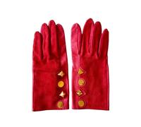 Hermès Vintage - Gants Medor en cuir Pre-owned - Femme - Pre-owned - Rouge - Taille: ONE Size