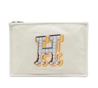Hermès Vintage - Pochette en toile Pre-owned - Femme - Pre-owned - Beige - Taille: ONE Size