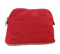 Hermès Vintage - Pochette en toile Pre-owned - Femme - Pre-owned - Rouge - Taille: ONE Size