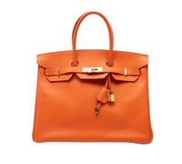 Hermès Vintage - Pre-owned Birkin 35 - Femme - Pre-owned - Orange - Taille: ONE Size