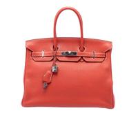 Hermès Vintage - Pre-owned Birkin 35 - Femme - Pre-owned - Orange - Taille: ONE Size