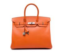 Hermès Vintage - Pre-owned Birkin 35 - Femme - Pre-owned - Orange - Taille: ONE Size