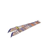 Hermès Vintage - Pre-owned Colliers de Chiens Twilly Scarf - Femme - Pre-owned - Bleu - Taille: ONE Size