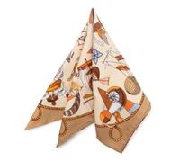 Hermès Vintage - Pre-owned Les Folies du Ciel Handkerchief - Femme - Pre-owned - Beige - Taille: ONE Size