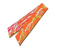 Hermès Vintage - Pre-owned Maxi Twilly Scarf - Femme - Pre-owned - Orange - Taille: ONE Size