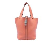 Hermès Vintage - Pre-owned Picotin Lock 18 - Femme - Pre-owned - Orange - Taille: ONE Size