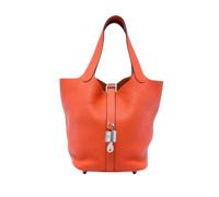 Hermès Vintage - Pre-owned Picotin Lock 18 - Femme - Pre-owned - Orange - Taille: ONE Size