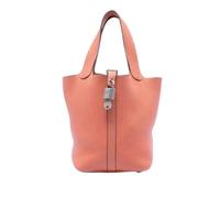 Hermès Vintage - Pre-owned Picotin Lock 18 - Femme - Pre-owned - Orange - Taille: ONE Size