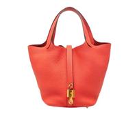Hermès Vintage - Pre-owned Picotin Lock 18 - Femme - Pre-owned - Rouge - Taille: ONE Size