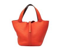 Hermès Vintage - Pre-owned Picotin Lock - Femme - Pre-owned - Orange - Taille: ONE Size