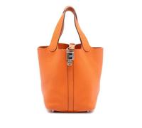 Hermès Vintage - Pre-owned Picotin Lock - Femme - Pre-owned - Orange - Taille: ONE Size
