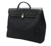 Hermès Vintage - Pre-owned Toile Officier Leather Herbag MM - Femme - Pre-owned - Noir - Taille: ONE Size
