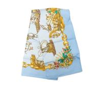 Hermès Vintage - Pre-owned Vaisseaux et Fregates Scarf - Femme - Pre-owned - Bleu - Taille: ONE Size