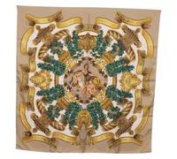Hermès Vintage - Pre-owned Vintage Silk Scarf - Femme - Pre-owned - Beige - Taille: ONE Size