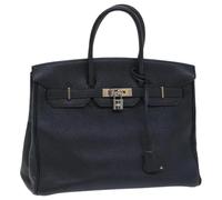Hermès Vintage - Sac à main Birkin 35 Pre-owned - Femme - Pre-owned - Noir - Taille: ONE Size