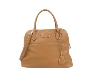 Hermès Vintage - Sac Bolide 31cm Clemence Pre-owned - Femme - Pre-owned - Brun - Taille: ONE Size