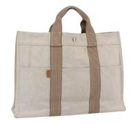 Hermès Vintage - Sac cabas vintage en toile Pre-owned - Femme - Pre-owned - Beige - Taille: ONE Size