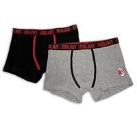 hermet Bipack Boxer Uomo Milan Boxeur ajusté, Noir/Gris, M Homme