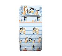 hermet Bluey Parure de lit 1 Place, 1 Place, 100% Coton, 100% Coton. Produit Officiel