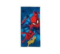hermet, Disney Spiderman Serviette de Plage 70 x 140 cm, Serviette de Plage ou Piscine 100% Coton Doux, Pratique et léger