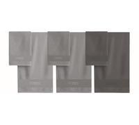 hermet Ferre' Lot de 6 Serviettes de Bain 6 pièces, 3 Serviettes pour Le Visage 60 x 100 cm + 3 Serviettes invité 40 x 60 cm, 100% Coton