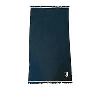 hermet Juventus F.C, Serviette de Plage avec Franges, Toile de mer et Piscine, 100% Coton, 85 x 160 cm, Produit Officiel