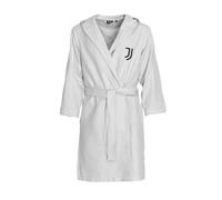 Hermet Juventus FC Peignoir en microfibre de couleur unie, blanc, peu encombrant, taille 8/10 ans, produit officiel