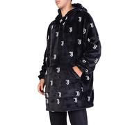 hermet Juventus, Plaid avec manches et capuche, sweat à capuche, poncho Homewear, 100% polyester, doux et chaud, doux au toucher, taille unique, produit original