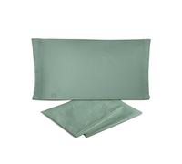 hermet Laura Biagiotti Parure de lit 1 Place et demie de Couleur Unie en Percale 100% Coton, Parure de lit 3 pièces, Drap Housse + Drap Housse + taie d'oreiller
