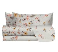 hermet Laura Biagiotti Parure de lit Double en Coton Motif Xanthe Pêche