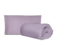 Hermet Laura Biagiotti Parure de lit Simple Couleur Unie en Percale, Lilas, Housse de Couette, Sac + taie d'oreiller, 100% Coton