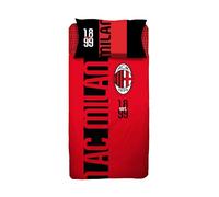 hermet Milan Parure de lit Simple en Coton, 100% Coton, Drap Housse + Drap Housse + taie d'oreiller, Produit Officiel