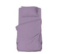 hermet Parure de lit 1 Place et demie en Microfibre, Lilas, Parure de lit, Drap Plat, Drap-Housse avec Coins, taie d'oreiller, Winner