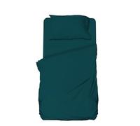 hermet Parure de lit 1 Place et demie en Microfibre, Octane, Parure de lit, Drap Plat, Drap-Housse avec Coins, taie d'oreiller, Winner