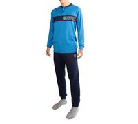 hermet Pigiama Interlock Adulto Ensemble de Pijama, Bleu Ciel, XL Mixte