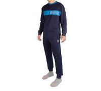 hermet Pigiama Interlock Adulto Ensemble de Pijama, Bleu, M Mixte