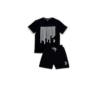 hermet Pyjama Court Juventus Ensemble de Pijama, Blanc/Noir, L Mixte