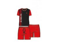 hermet Pyjama Milan Garçon Homme Officiel Homewear Interlock Combinaison Coton 1065 1060, Milan Noir J10 2035, L