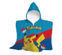 hermet, Serviette de Plage avec Capuche Pokemon, Poncho de mer Maxi pour Enfant, 60 x 60 cm, Serviette de Plage ou Piscine, 100% Coton Doux