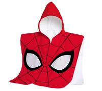 hermet Serviette de Plage avec Capuche Spiderman, Poncho de mer Maxi pour Enfant, 60 x 60 cm, Serviette de Plage ou Piscine, 100% Coton Doux