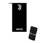hermet Serviette en Microfibre Multifonction 80 x 160 cm Juventus, Serviette Officielle pour la mer, la Piscine, la Gym et Les Voyages avec Bande élastique, légère et séchage Rapide