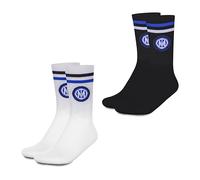 hermet Set Chaussettes Inter Unisexe-Adulte, blanc/noir, 43-46