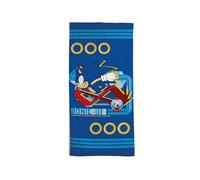 hermet Sonic Serviette de Plage en éponge 100% Coton, 70 x 140 cm, Serviette de Piscine, Bleu