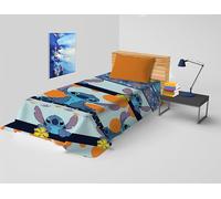 hermet Stitch Couvre-lit pour lit Simple Disney, Couvre-lit printanier Non rembourré, Couvre-lit pour Enfant 170 x 270 cm, 100% Coton, Disney