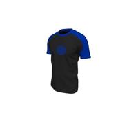 hermet T-shirt Inter pour homme, T-shirt de sport avec logo, noir et bleu, 100 % coton, produit officiel (C10I002), Noir , Medium
