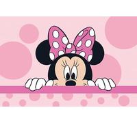 hermet Tapis avec antidérapant Minnie pour Chambre d'enfant, Impression numérique, Dimensions 80 x 120 cm, pesonnages Disney Marvel