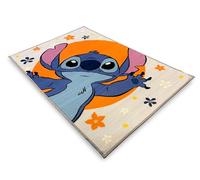 hermet Tapis avec antidérapant Stitch pour Chambre d'enfant, Impression numérique, Dimensions 80 x 120 cm, pesonnages Disney Marvel